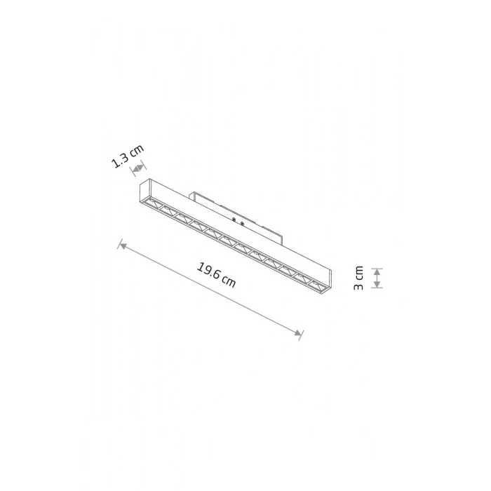 Магнитный трековый светильник Nowodvorski 11721 NANO-LVM Line Out LED 1x20W 3000K 610Lm IP20 черный Магнитный трековый светильник Nowodvorski 11721 NANO-LVM Line Out LED 1x20W 3000K 610Lm IP20 черный