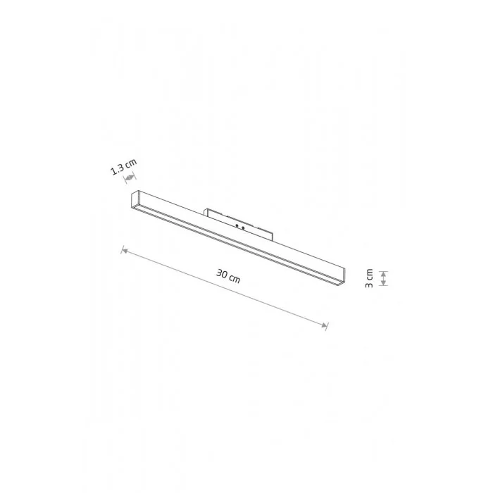 Магнитный трековый светильник Nowodvorski 11743 NANO-LVM Line Out LED 1x10W 3000K 400Lm IP20 черный Магнитный трековый светильник Nowodvorski 11743 NANO-LVM Line Out LED 1x10W 3000K 400Lm IP20 черный