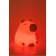 Ночник Капибара, настольная лампа с аккумулятором Goldlux 329004 Kapibara LED 1x1W 3000K+RGB IP20 бежевая