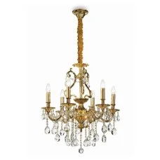 Кришталева люстра IDEAL LUX 60507 GIOCONDA SP6 ORO Кришталева люстра IDEAL LUX 60507 GIOCONDA SP6 ORO