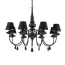 Люстра Ideal Lux Blanche SP8 Nero