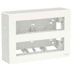 Антибактериальная установочная коробка Schneider Electric NU121820 Unica System+ 2х4