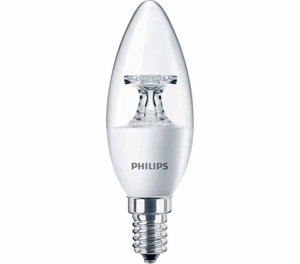 Світлодіодна лампа Philips LED 5.5-40W E14 2700K 230V B35 CL ND_AP