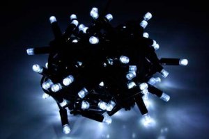 Фото Гірлянда Lumion String Light білий/Чорний 10м (мерехтіння)
