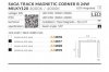 Фото 5 Магнітний світильник Azzardo SAGA TRACK MAGNETIC CORNER B 24W MILKY120 4000K BK AZ4619